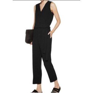 Theory Black Sleeveless Jumpsuit